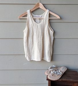 Vintage 1990s crochet nip sweater tank